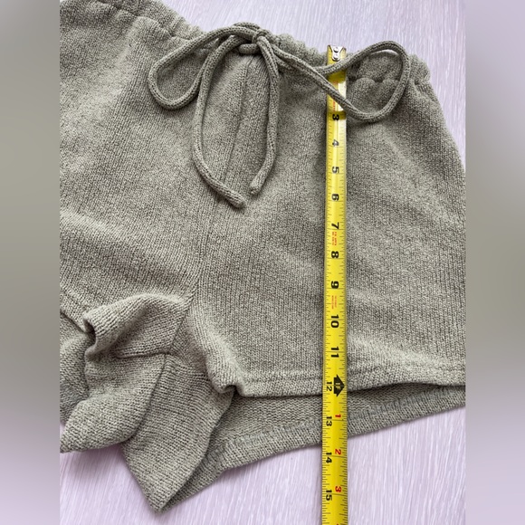 SABO cozy Knit Women's Shorts in Olive Green Size L - Picture 5 of 13